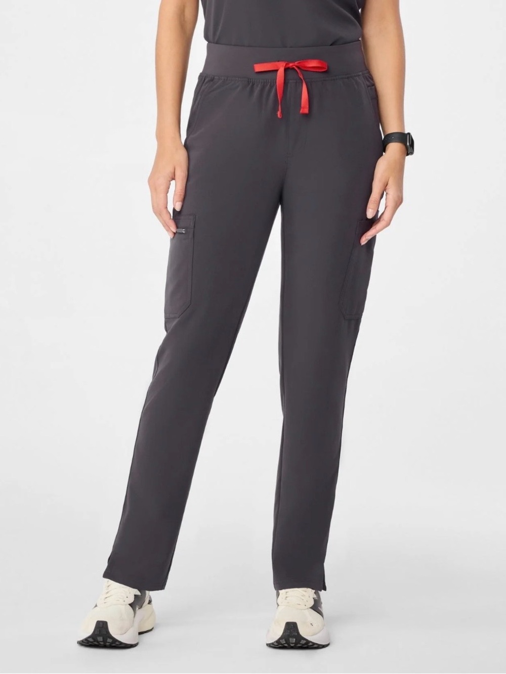 FIGS Straight-Leg Charcoal Grey Yola Scrub Pants Size XXS